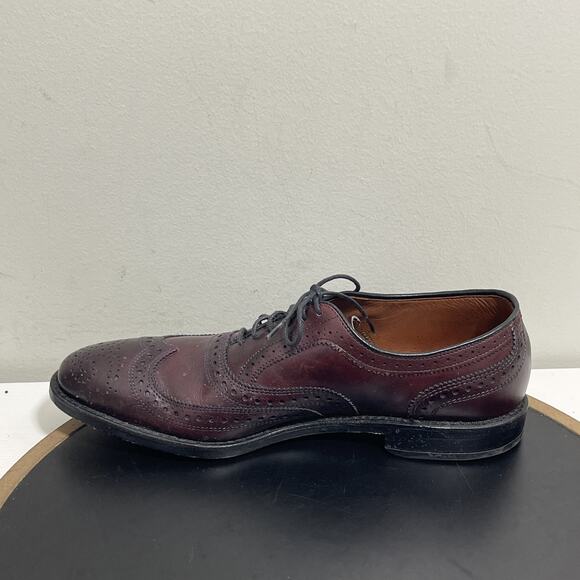 Allen Edmonds McAllister Shoes Mens Size 8.5 B‎ Wingtip Brogue Leather Burgundy main image 12